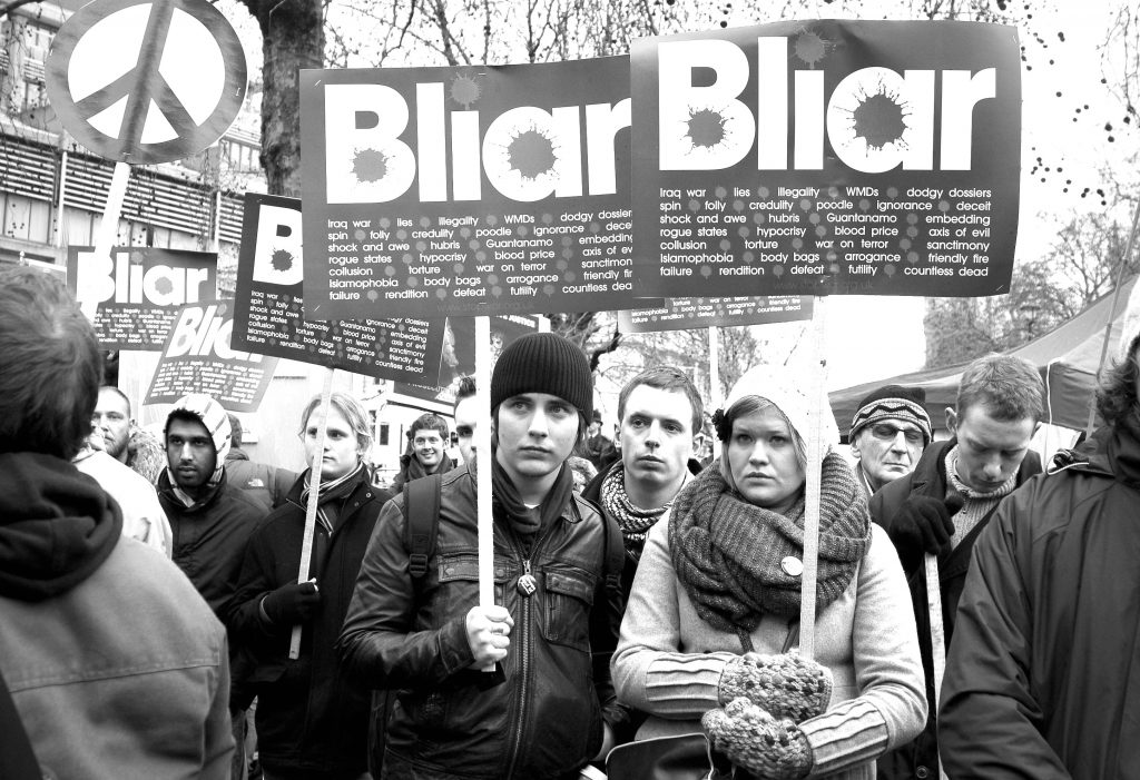 Demonstrating Against Blair